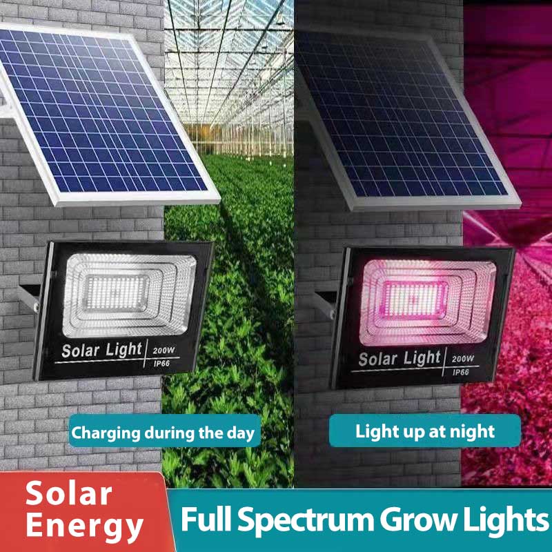 Renewable Energy Project - ไฟปลูกพืชแบบ LED พลังงานแสงอาทิตย์ พร้อมรีโมทคอนโทรล ปรับความสว่างได้ ใช้ในสวน