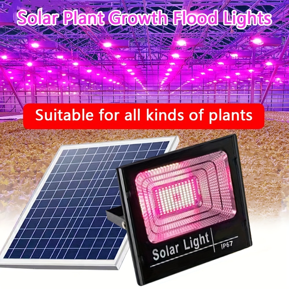 Renewable Energy Project - ไฟ Grow พลังงานแสงอาทิตย์35/60W, ไฟ LED พลังงานแสงอาทิตย์สเปกตรัมเต็มสเปกตรัมไฟปลูกพืชไฟปลูกพืชไฟกันน้ำระยะไกลสำหรับพืชในร่มกลางแจ้ง