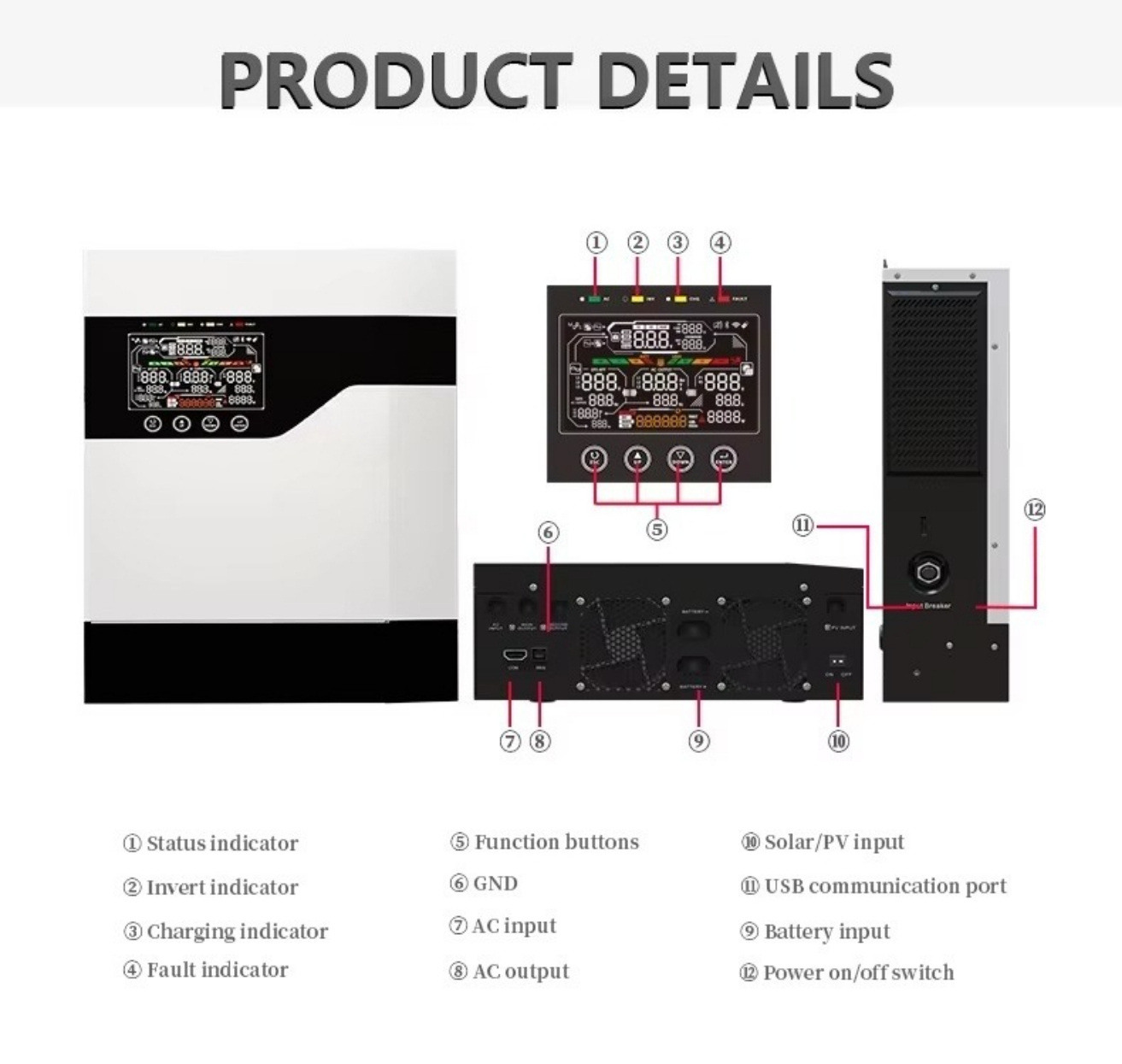 อินเวอร์เตอร์พลังงานแสงอาทิตย์ - Hybrid Solar Inverter บทวิจารณ์และราคา